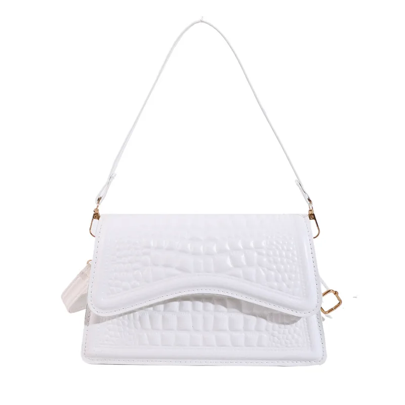 Pattern Shoulder Commuter Western Style Messenger Bag White - Shop at LoveMi