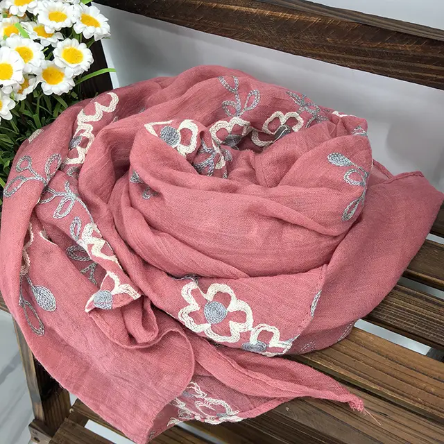 Spring And Summer Women's Artistic Ethnic Style Shawl Cotton Linen Versatile Long 9Color - Shop at LoveMi