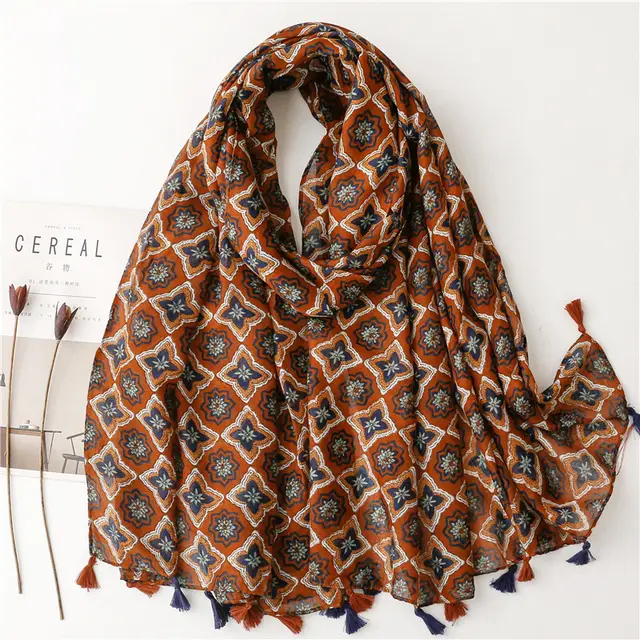 Creative Cotton And Linen Scarf Sl2301010 - Shop at LoveMi