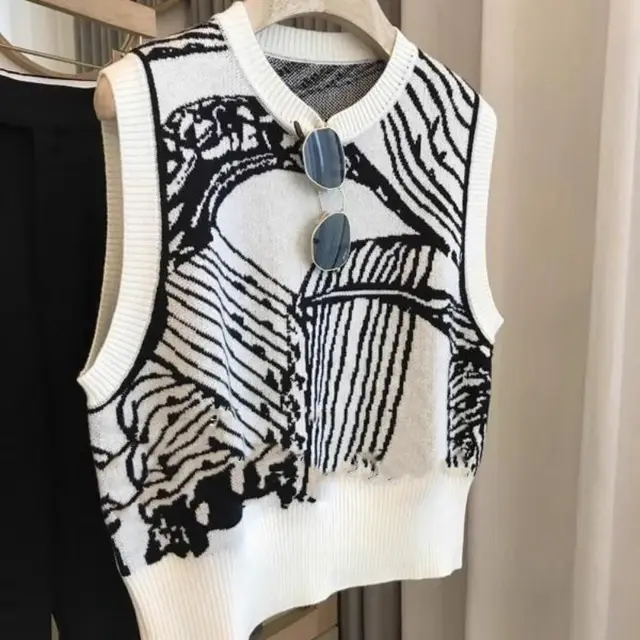 Women's Knitted Vest Sweater Vest Bandage Dress Outerwear Cover up Top White - Shop at LoveMi