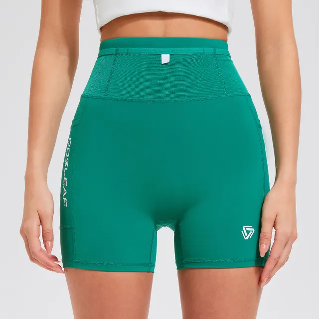 Women's Elastic Breathable Hip lifting Fitness Shorts Green Shorts - Shop at LoveMi