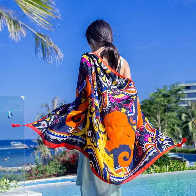 Ethnic Style Scarf Summer And Autumn Long Korean Style Scarf L113 - Shop at LoveMi