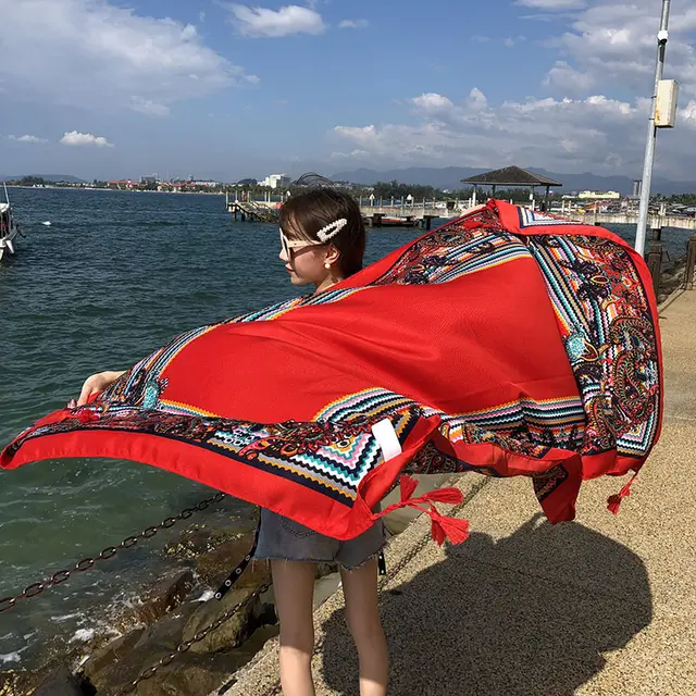 Ethnic Style Scarf Summer And Autumn Long Korean Style Scarf L168 - Shop at LoveMi