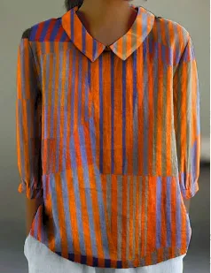Women's Flower Digital Printed 34 Sleeves Shirt Top T shirt Batch Ncs01025041708 3Xl - Shop at LoveMi