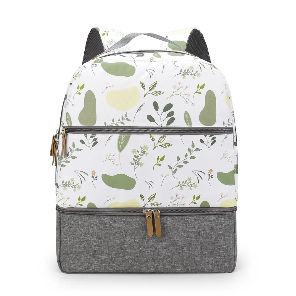 Mother And Child Travel Mummy Bag Outdoor Dining Baby Insulated Backpack Green - Shop at LoveMi
