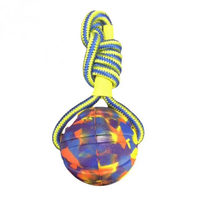 Fashion Personalized Pet Basketball Molar Rod 7Cm Camouflage Round Rope Ball - Shop at LoveMi