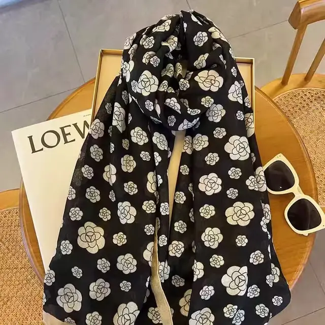 Cotton And Linen Scarf Thin And Silky Shawl Travel Sun proof Beach Towel For Women New 46 - Shop at LoveMi