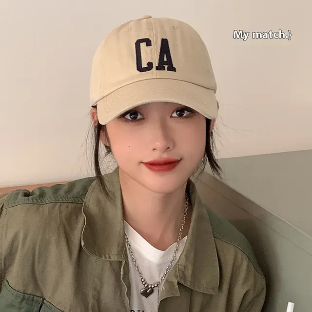 Hat Spring And Summer All match Street Fashion Baseball Cap Ca Beige - Shop at LoveMi