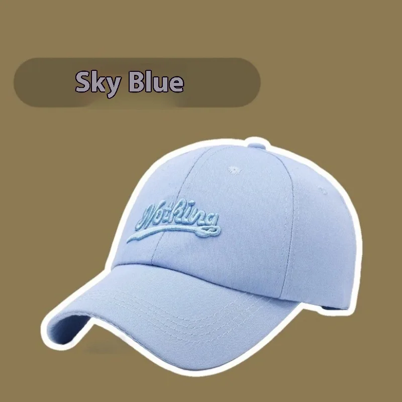 All-match Minimalism Outdoor Sun-shade Sun Protection Hat - Sky Blue - View 1