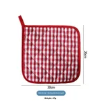 Red Plaid Square Pad