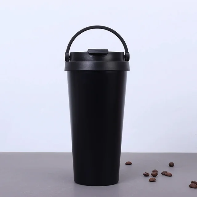 Large Capacity Stainless Steel Portable Outdoor Cup Black - Shop at LoveMi