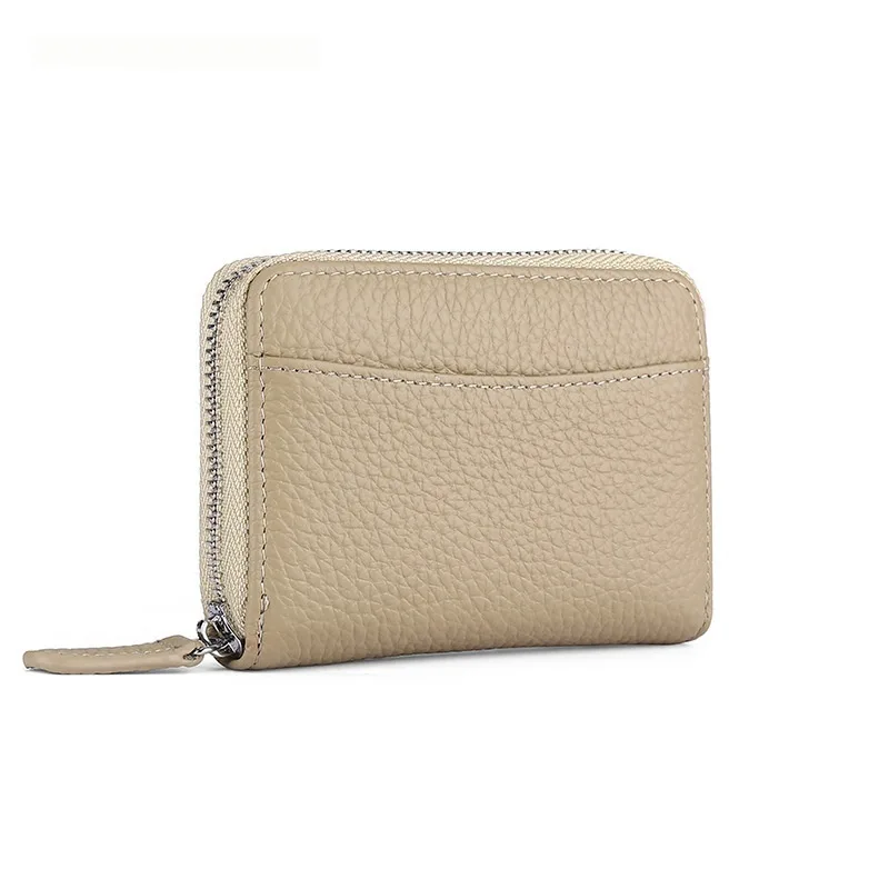 Men's And Women's Zipper Coin Storage Bag Classification Coin Purse - Beige - View 1