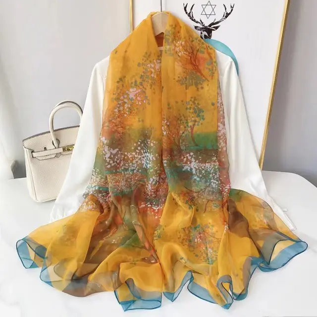 Travel Vacation Sun Protection Scarf Autumn Rhyme - Shop at LoveMi