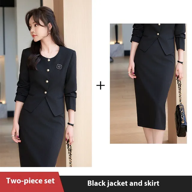 Women's Spring Business Temperament Suit Black Suit - Shop at LoveMi