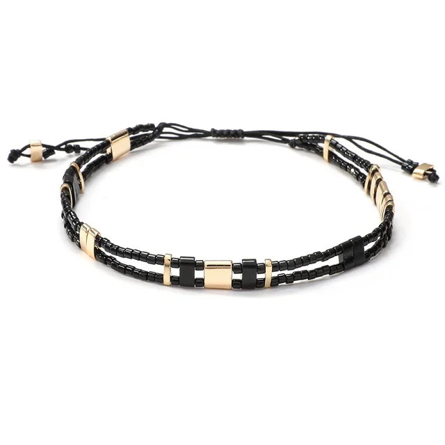 Bohemian Ethnic Style Simple Tila Beads Woven Beads Bracelet Xn2972 - Shop at LoveMi