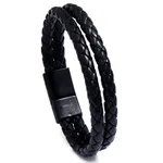 Black Buckle Black Leather