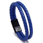 Black Buckle Blue Leather