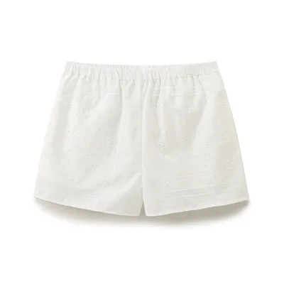 Embroidered Polyester Shorts Silk Shirt Skirt - Shop at LoveMi