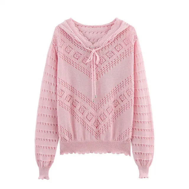 Women's Idle Style Casual Loose All matching Long Sleeve Top Fashion Pink - Shop at LoveMi