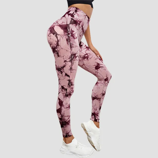 Sports Trousers Skinny Peach Hip Raise High Waist Gray Pink Purple - Shop at LoveMi