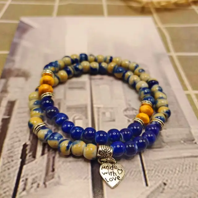 Retro Double layer Ceramic Bracelet For Women Love Style - Shop at LoveMi