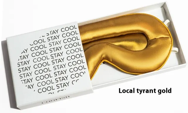 Sleep Blackout Non Eye Pressure Silk 3D Stereoscopic Eye Mask Gold - Shop at LoveMi