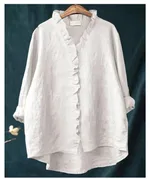 Loose Print Crew Neck Casual Plus Size Women's T-shirt - Melcs3-3Xl