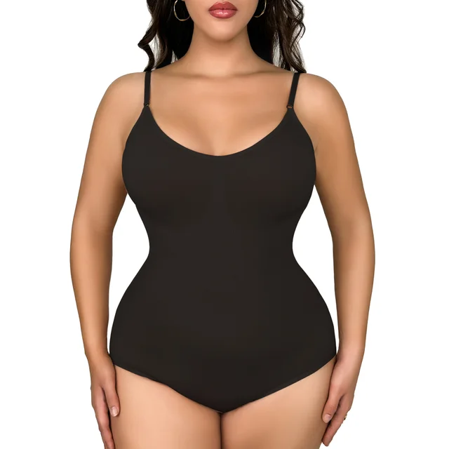 Seamless Siamese Body Shaping Belly Contracting Hip Lift Body Shaping Corset Black - Shop at LoveMi