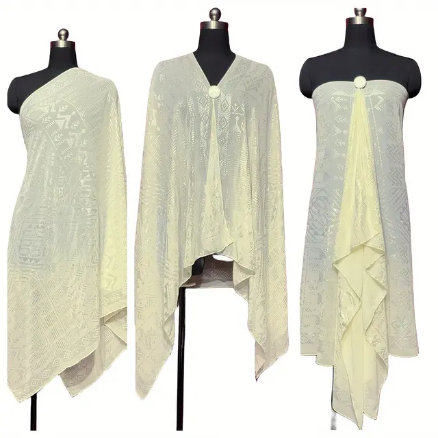 Gorgeous Tinfoil Gold Shawl Multifunctional Scarf Silver - Shop at LoveMi