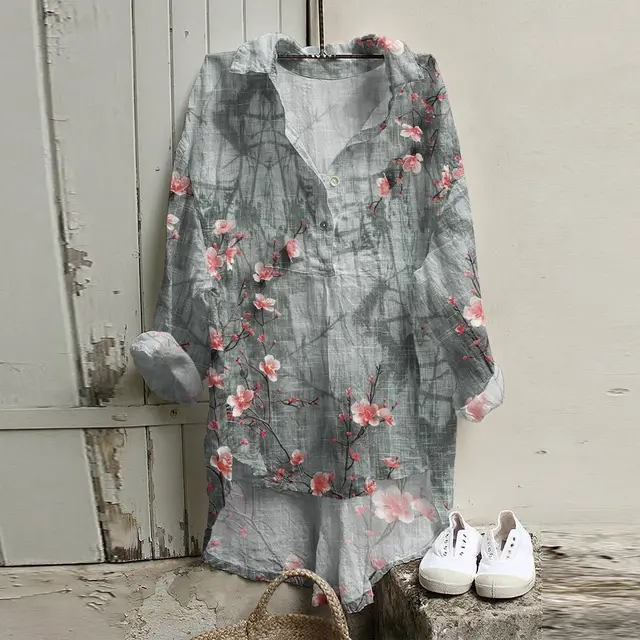 Floral Pattern 3D Personalized Long Sleeve Vest Girls Summer Loose Style Style 4 - Shop at LoveMi