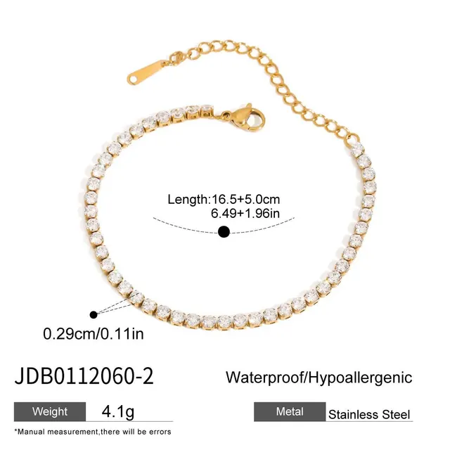 Female Diamond Inlay Stainless Steel Twin Bracelet Jdb01120602 - Shop at LoveMi