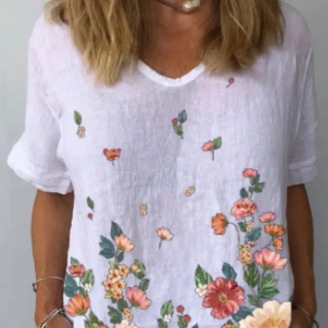 Printed Color Women's T shirt For Summer Dx1692287 - Shop at LoveMi
