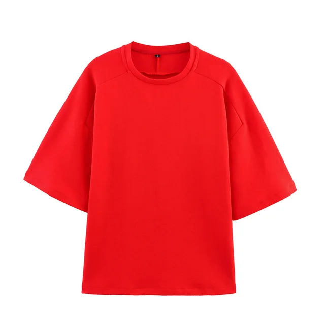 Short Sleeve Double sided Cloth Sweater Pants Red Top - Shop at LoveMi
