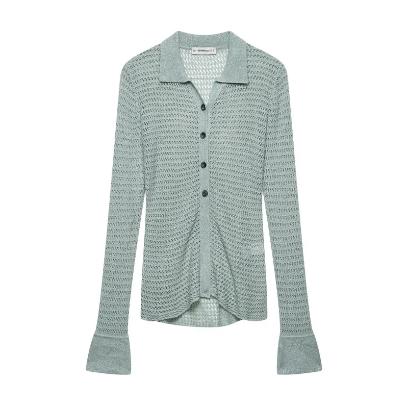 European And American Style Casual Loose Stitching Cut Sweater - Shop at LoveMi