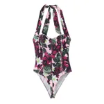 Sexy Print Hanging Collar Jumpsuit