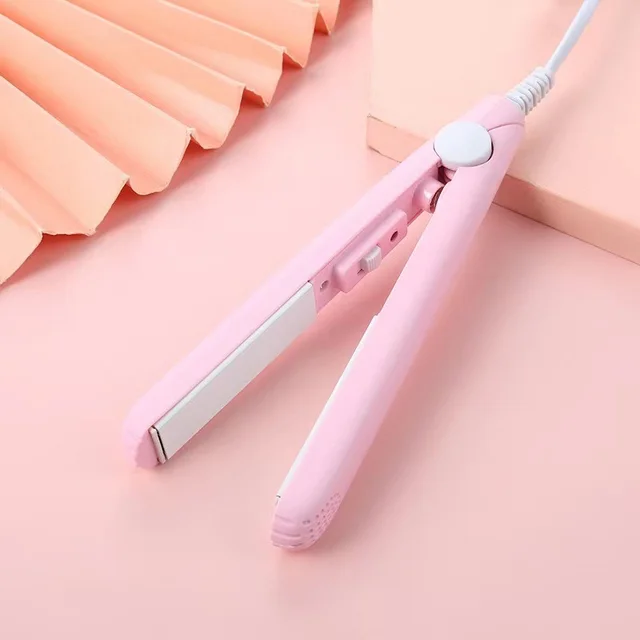 Mini Hairdressing Splint Air Bangs Hair Perm Pink Hair Straightener - Shop at LoveMi
