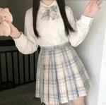 Lemon Sea Salt Plaid Skirt
