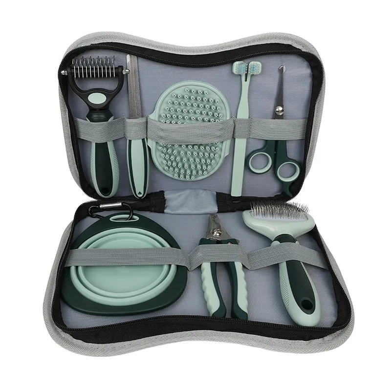 Pet Combo Suit Beauty Scissors Hair Removal Needle Comb Bath Brush - Beauty Tools Set - View 1