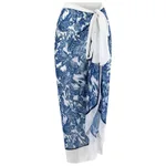 Blue Dragonfly Wrap Skirt