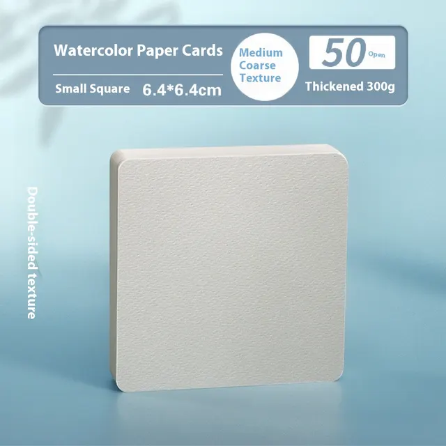 Watercolor Paper Postcard 300g Blank Cardboard Square 6.4X6.4 50 Sheets - Shop at LoveMi