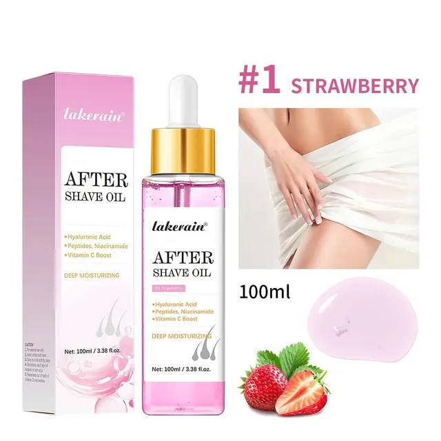 Nourishing Moisturizing Smooth Care Essential Oil Post shave Oil Strawberry Flavor - Shop at LoveMi
