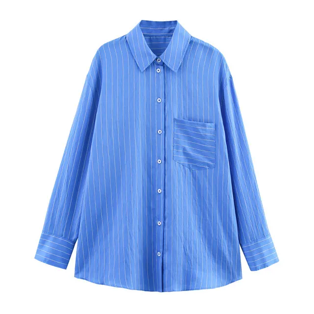 Loose Striped Shirt Pants Suit Top - Shop at LoveMi
