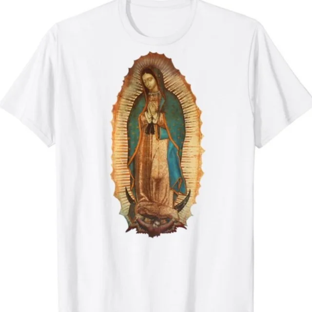 Round Neck Short Sleeved Printed Fashionable And Personalized Printed T shirt White - Shop at LoveMi