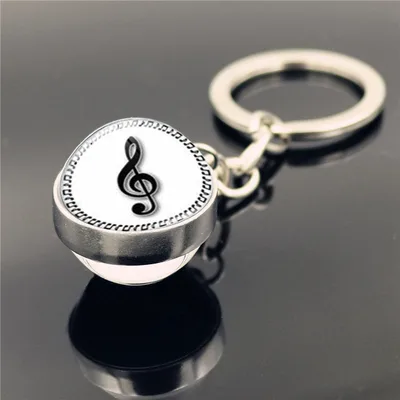 Piano Musical Instrument Time Stone Keychain Pendant Xswx22469 - Shop at LoveMi