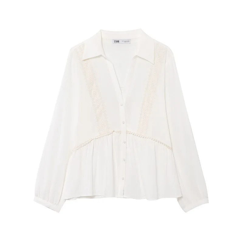 Linen Blended Vacation Style Shirt White - Shop at LoveMi