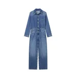 Women's Street Trend Casual Straight-leg Denim Jumpsuit