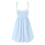 Sexy Low-cut Lace Ruffled High Waist Lace-up Pure Skirt - View 1