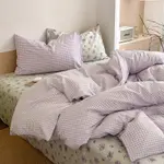 Flower Vine Purple Plaid