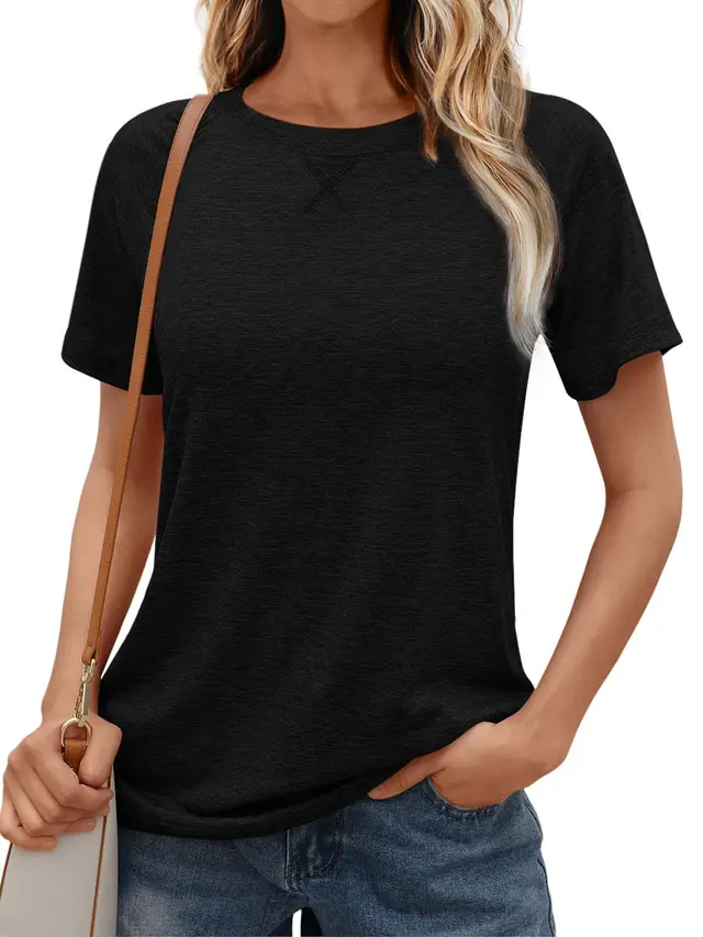 Women's Lightweight Soft Casual Summer Top Black - Shop at LoveMi