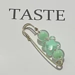 022 Pin Four Flowers Green